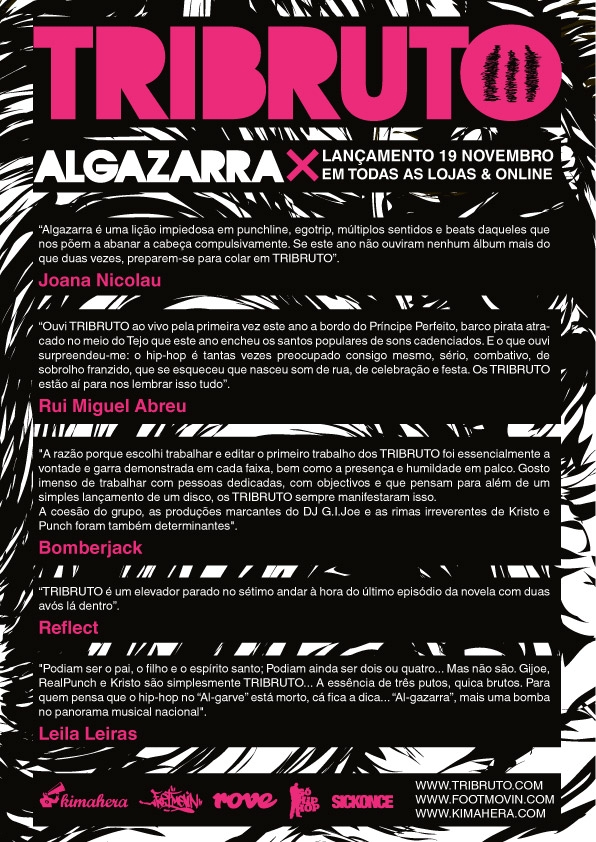 Tribruto - Algazarra Lançamento a 19 Novembro