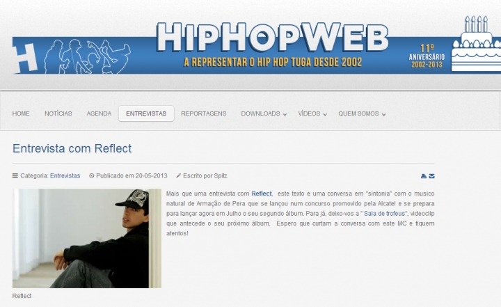 Reflect em Entrevista ao HipHopWeb