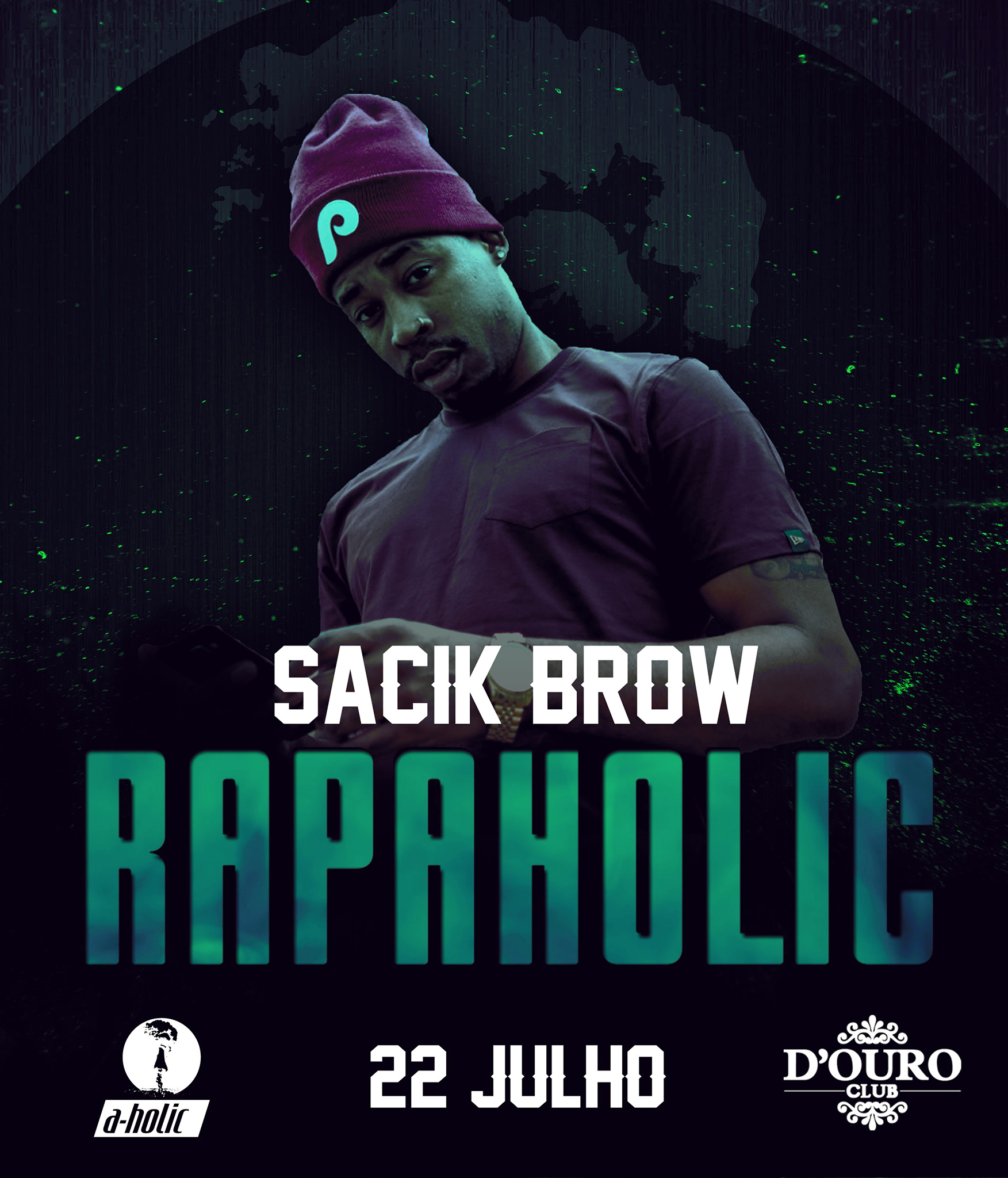 Sacik Brow @ Rap-A-Holic no D'Ouro Club [Porto]