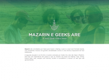 Mazarin e Geeks Are @ Festival F (Palco Arco)