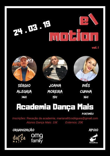 E-motion vol.1 @ Dança Mais (Portimão)